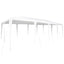 Party Tent Hvid 800 x 400 x 266 cm Polyethylen og stål