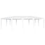 Party Tent Hvid 800 x 400 x 266 cm Polyethylen og stål