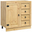 Kabinet SKI HonningBrun 80 x 46 x 81 cm Massiv fyrretræ
