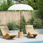 Balinesisk Parasol Creme 190 x 190 x 260 cm