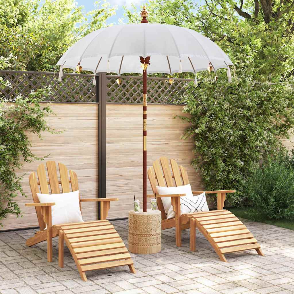 Balinesisk Parasol Creme 190 x 190 x 260 cm