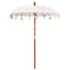 Balinesisk Parasol Creme 190 x 190 x 260 cm
