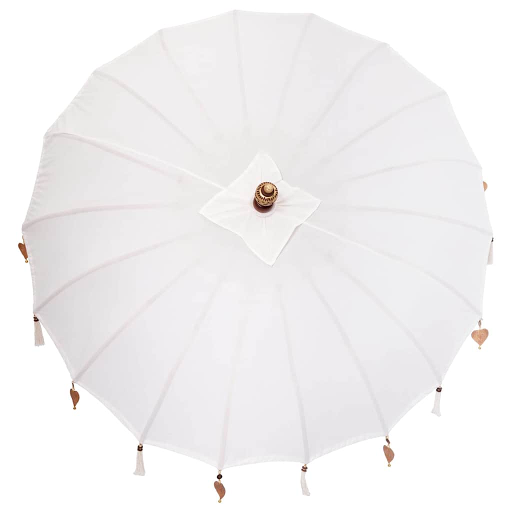Balinesisk Parasol Creme 190 x 190 x 260 cm