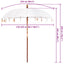 Balinesisk Parasol Creme 220 x 220 x 260 cm