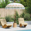 Balinesisk Parasol Creme 190 x 190 x 260 cm