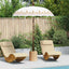 Balinesisk Parasol Creme 185 x 185 x 260 cm
