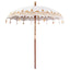 Balinesisk Parasol Creme 215 x 215 x 260 cm