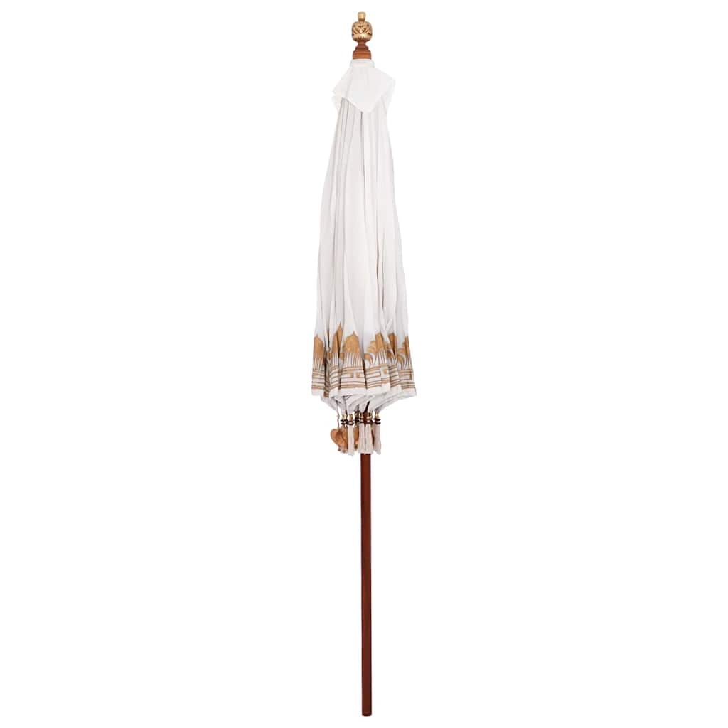 Balinesisk Parasol Creme 215 x 215 x 260 cm