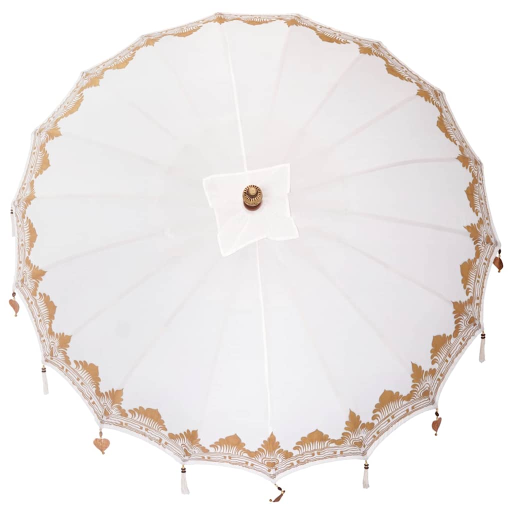 Balinesisk Parasol Creme 215 x 215 x 260 cm