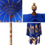 Balinesisk Parasol Blå 185 x 185 x 260 cm