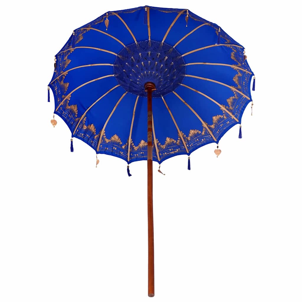 Balinesisk Parasol Blå 185 x 185 x 260 cm