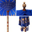 Balinesisk Parasol Blå 215 x 215 x 260 cm