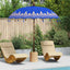 Balinesisk Parasol Blå 215 x 215 x 260 cm