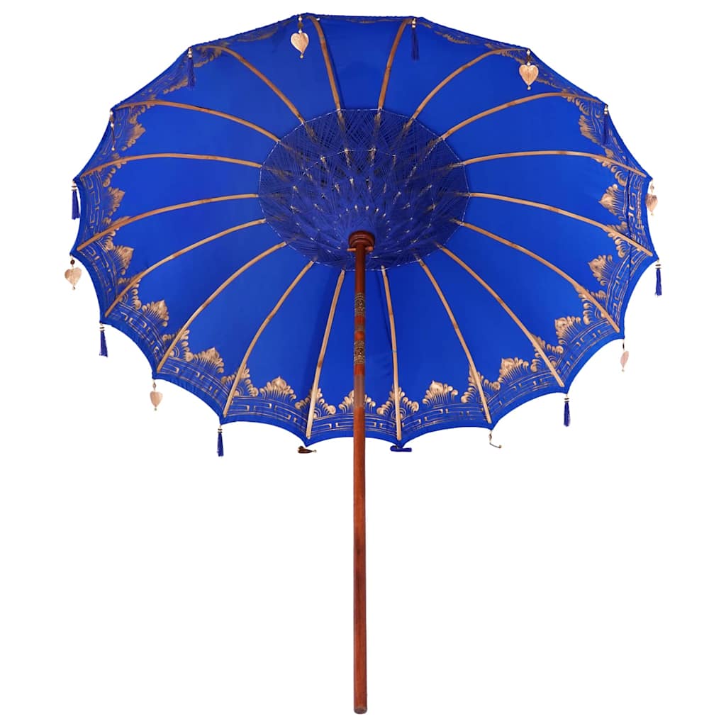 Balinesisk Parasol Blå 215 x 215 x 260 cm