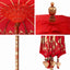 Balinesisk Parasol Rød 215 x 215 x 260 cm