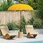 Balinesisk Parasol Gul 185 x 185 x 260 cm