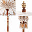Balinesisk Parasol Creme 125 x 125 x 260 cm