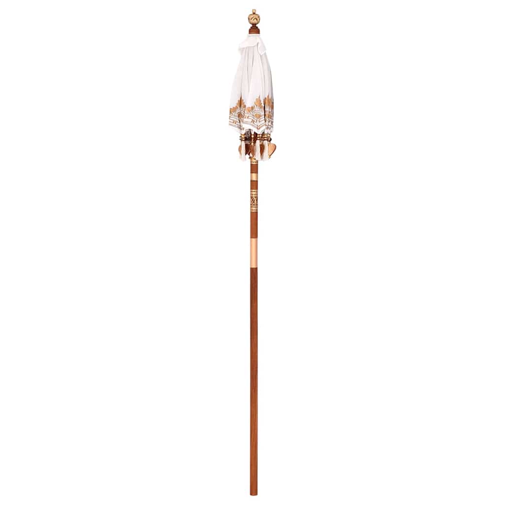 Balinesisk Parasol Creme 125 x 125 x 260 cm