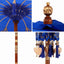 Balinesisk Parasol Blå 125 x 125 x 260 cm