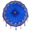 Balinesisk Parasol Blå 125 x 125 x 260 cm