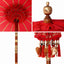 Balinesisk Parasol Rød 125 x 125 x 260 cm