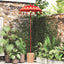 Balinesisk Parasol Rød 125 x 125 x 260 cm