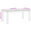 Sofabord Brun 110 x 55 x 45 cm Massiv Teaktræ
