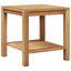 Sofabord med opbevaring Brun 45 x 45 x 45 cm Massiv Teaktræ
