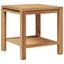Sofabord med opbevaring Brun 45 x 45 x 45 cm Massiv Teaktræ