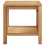Sofabord med opbevaring Brun 45 x 45 x 45 cm Massiv Teaktræ