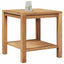Sofabord med opbevaring Brun 45 x 45 x 45 cm Massiv Teaktræ