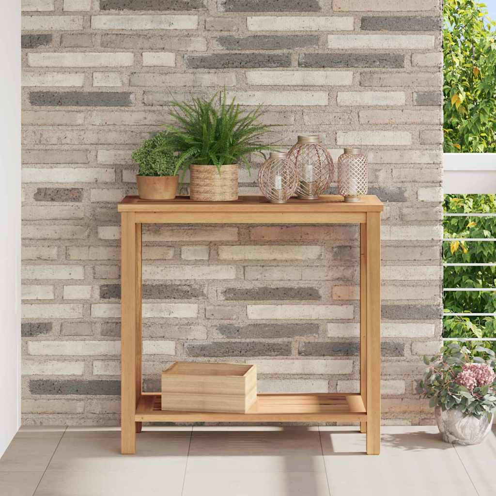 Konsolbord med opbevaring Brun 80 x 35 x 75 cm Massiv Teaktræ