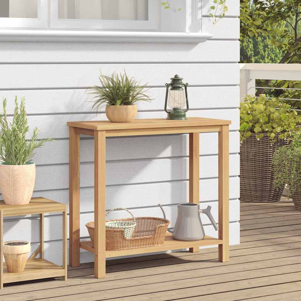 Konsolbord med opbevaring Brun 80 x 35 x 75 cm Massiv Teaktræ