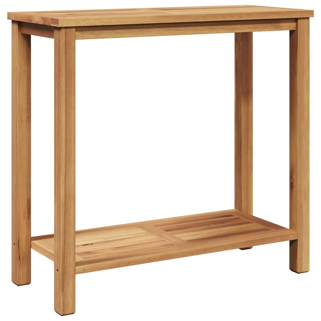 Konsolbord med opbevaring Brun 80 x 35 x 75 cm Massiv Teaktræ