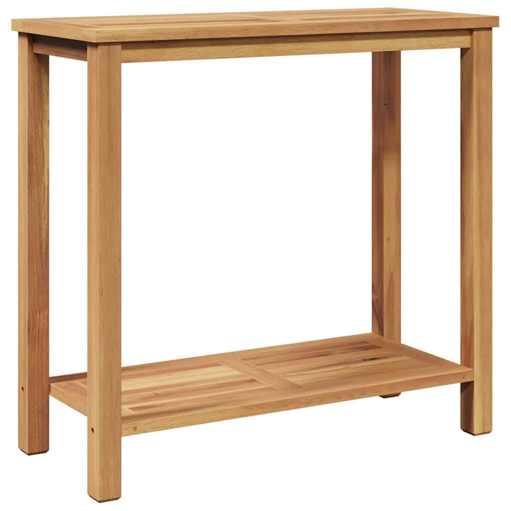 Konsolbord med opbevaring Brun 80 x 35 x 75 cm Massiv Teaktræ
