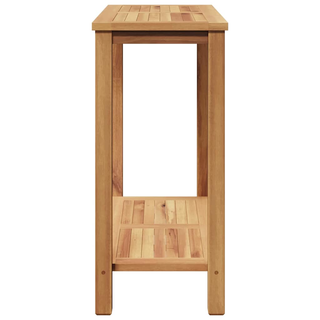 Konsolbord med opbevaring Brun 80 x 35 x 75 cm Massiv Teaktræ