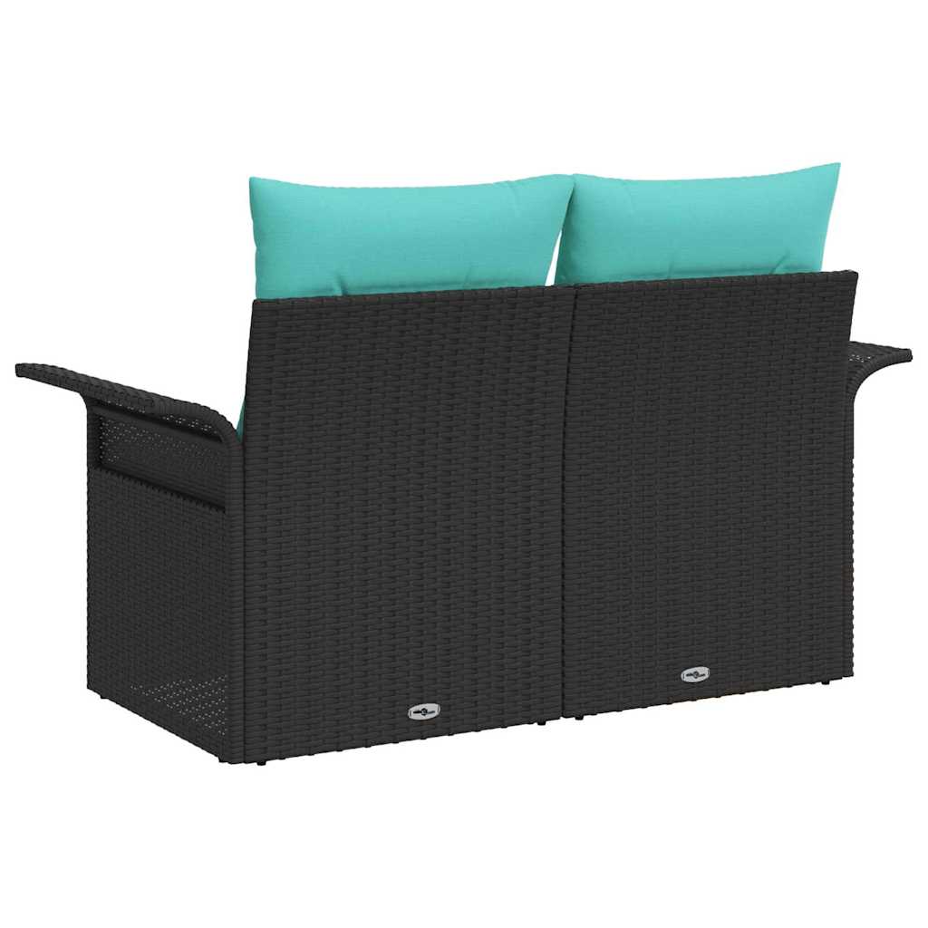 Havemøbelsofa med pude 141 x 62 x 69 cm polyrattan