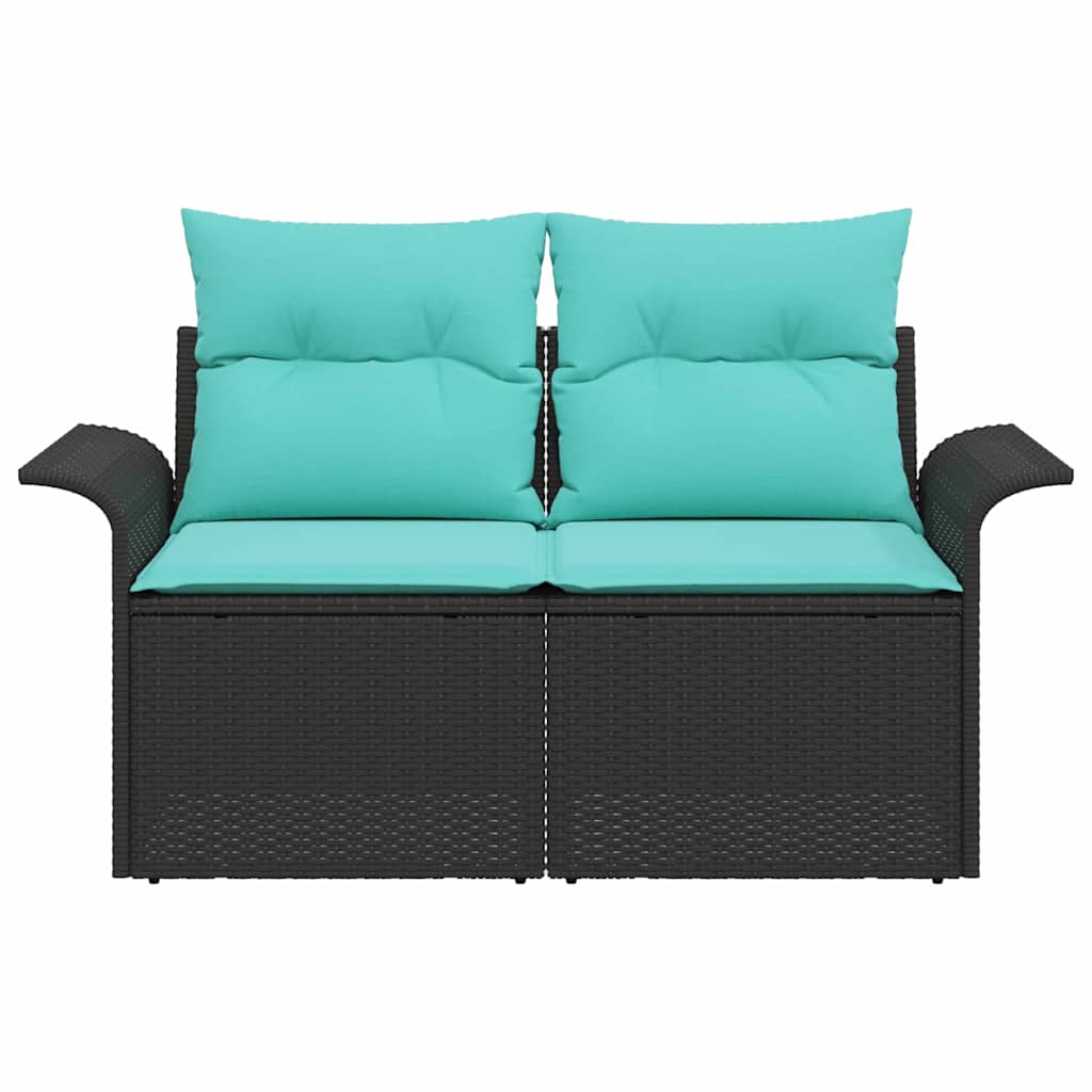 Havemøbelsofa med pude 141 x 62 x 69 cm polyrattan