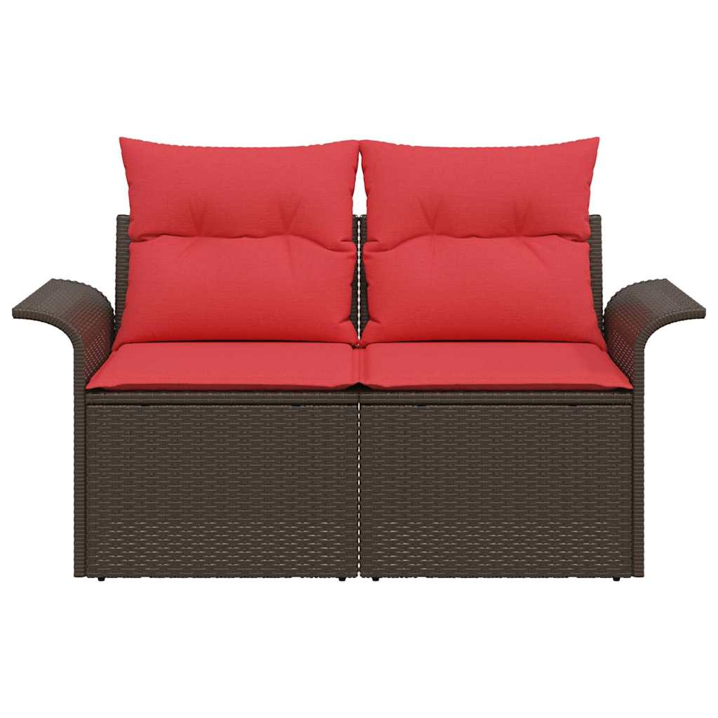 Havemøbelsofa med pude 141 x 62 x 69 cm polyrattan