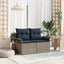 Havemøbelsofa med pude 141 x 62 x 69 cm polyrattan