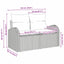 Havemøbelsofa med pude Beige 124 x 62 x 69cm polyrattan