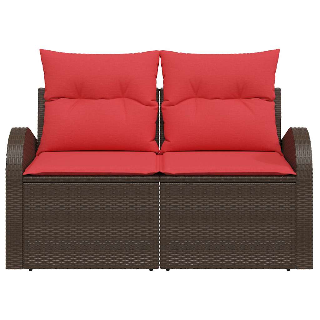 Havemøbelsofa Brun 124 x 62 x 85cm polyrattan
