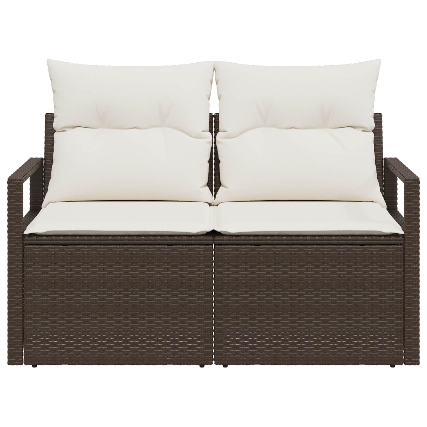 Havemøbelsofa med pude 120 x 62 x 69 cm polyrattan