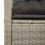 Havemøbelsofa med pude 120 x 62 x 69 cm polyrattan