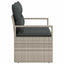 Havemøbelsofa med pude 120 x 62 x 69 cm polyrattan