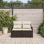 Havemøbelsofa med pude 120 x 62 x 69 cm polyrattan