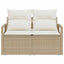 Havemøbelsofa med pude 120 x 62 x 69 cm polyrattan