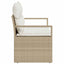 Havemøbelsofa med pude 120 x 62 x 69 cm polyrattan