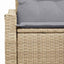 Havemøbelsofa med pude 123 x 62 x 69 cm polyrattan