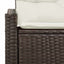Havemøbelsofa med pude 123 x 62 x 69 cm polyrattan